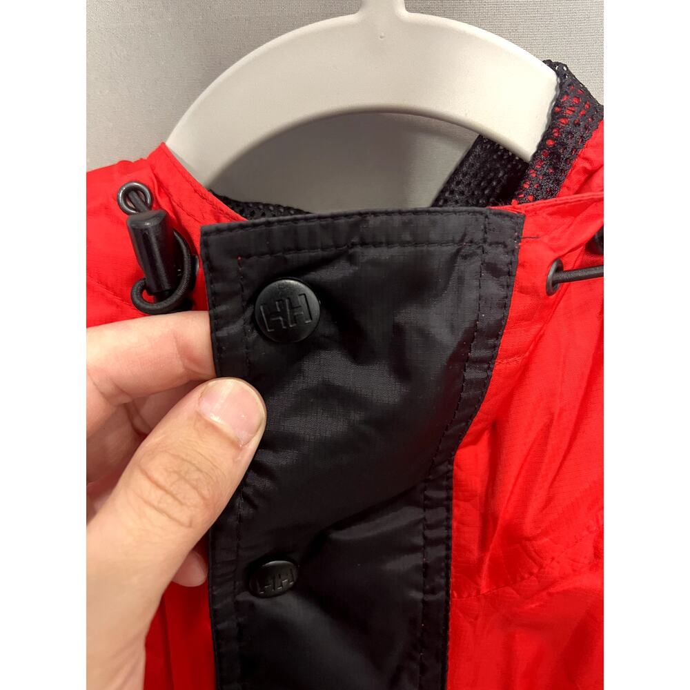 Helly Hansen Small Red Jacket Windbreaker Hood Go… - image 7